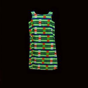 Bright Striped Summer Dress by, Tori Richards